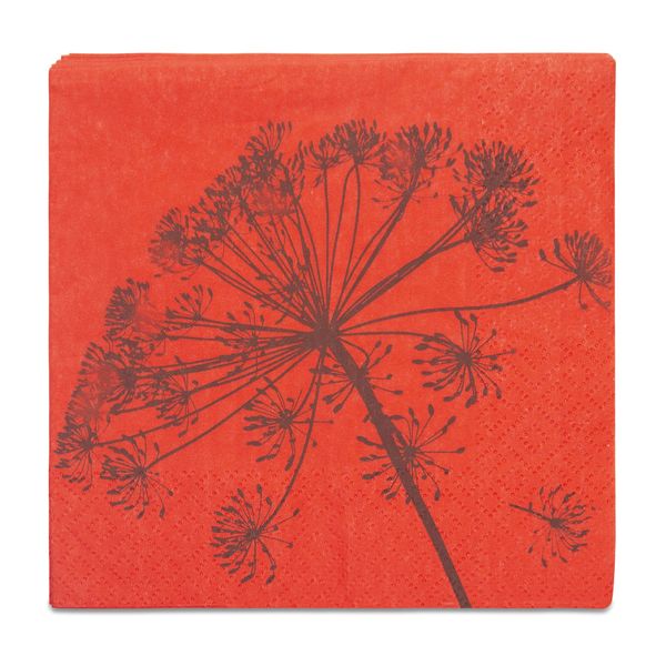 Avant Garde - Paper Napkins - Botanic Rust - 33cm x 33cm - Pack of 20