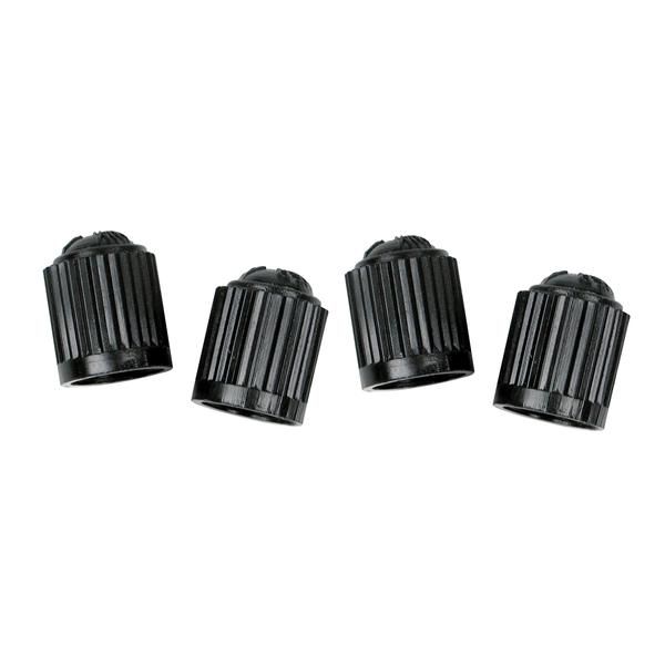 Motoquip Plastic Valve Caps - Black - 10 Pack