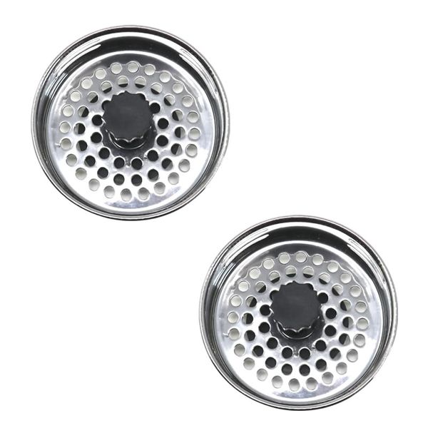 2Pcs Stainless Steel Sink Strainer