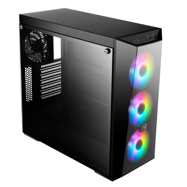 Cooler Master MasterBox Lite 5 Addressable RGB ATX Case-Black