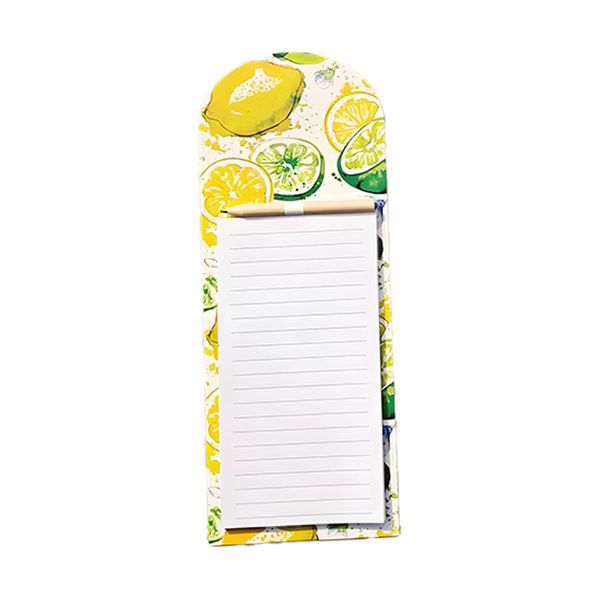 Assorted Fruits Styles Novelty Fridge Magnet Grocery NotePad