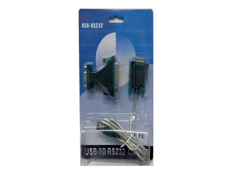 USB 2.0 to RS-232 Serial Adapter &amp; 9-Pin to 25-Pin Converter