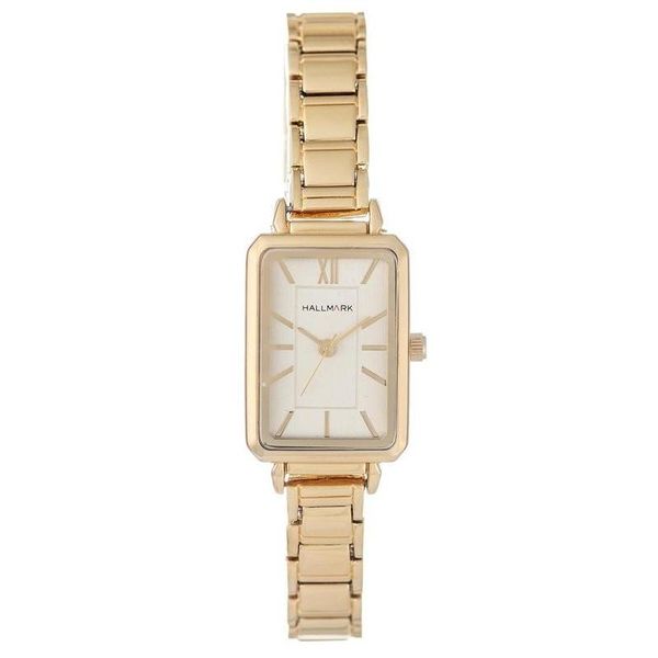 Hallmark Ladies Gold Champagne Dial Watch