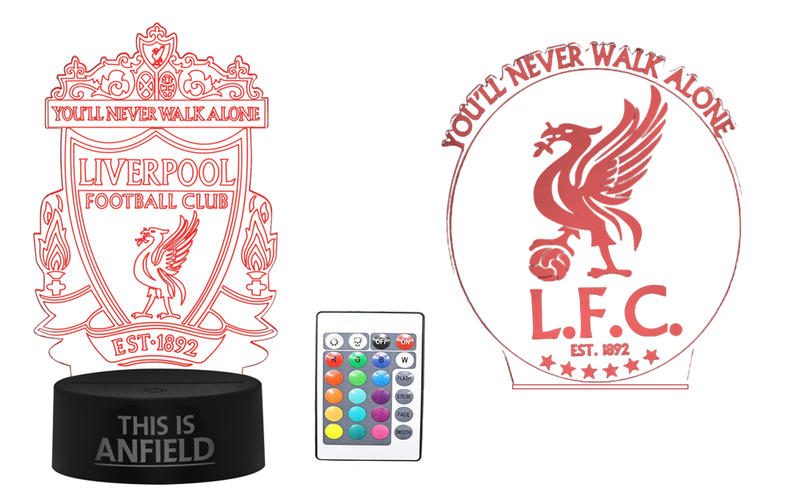 Liverpool YNWA 'This is Anfield' Illusional LED Lamp Light - Double Plate