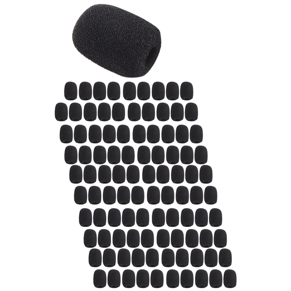 100 Pieces Mini Foam Microphone Windscreen Mic Cover Foam Protection for Sm