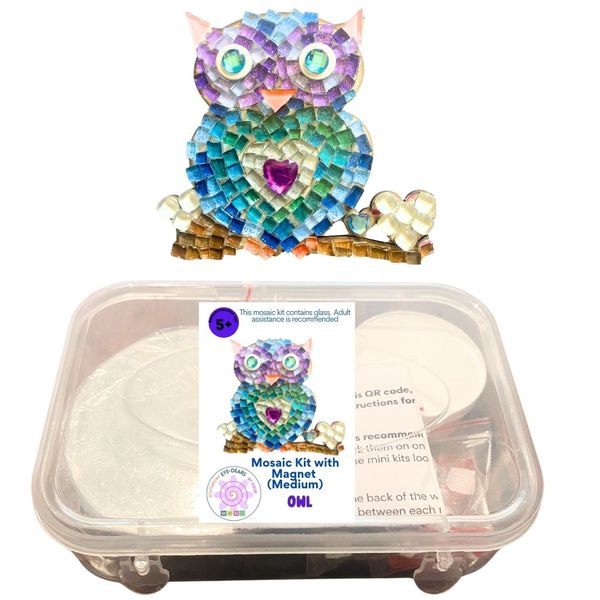Mosaic Kit with Magnet - Owl (Medium)