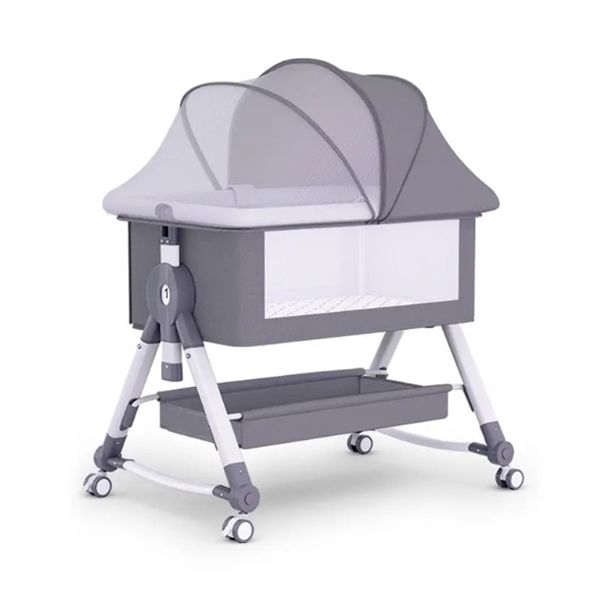 Baby Bedside Sleeper, Bassinet for Safe Co-Sleeping-Grey