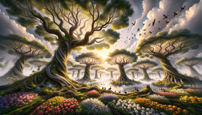 Canvas Wall Art Decor - Whimsical Garden Artwork