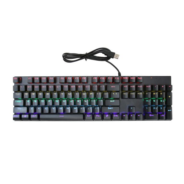 104 Key RGB Keyboard Blue Switch, 28 Modes