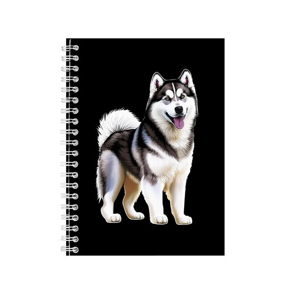 Siberian Husky A5 Notebook Spiral Lined Trendy Notepad Dog Idea 335