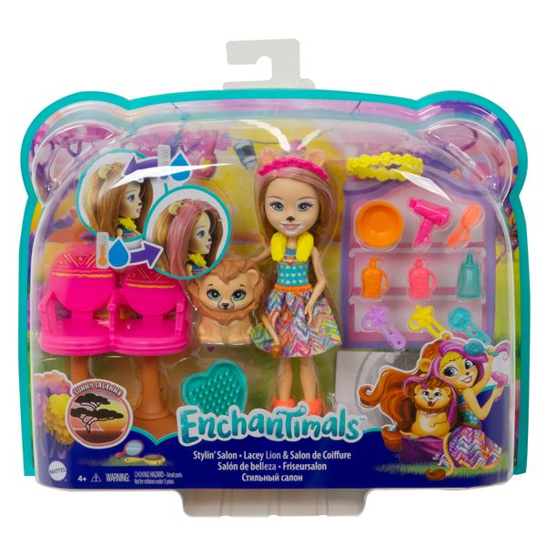 Enchantimals Dolls With Animal Storytelling Playsets-Stylin Salon