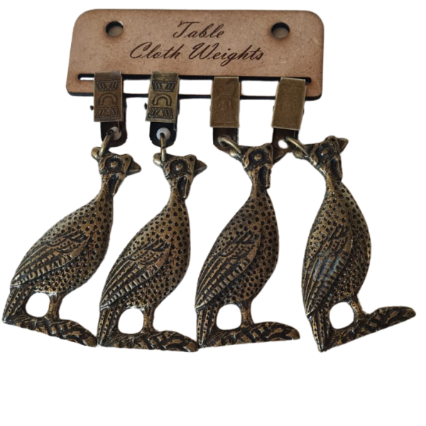 Guinea Fowl Table Cloth Weights