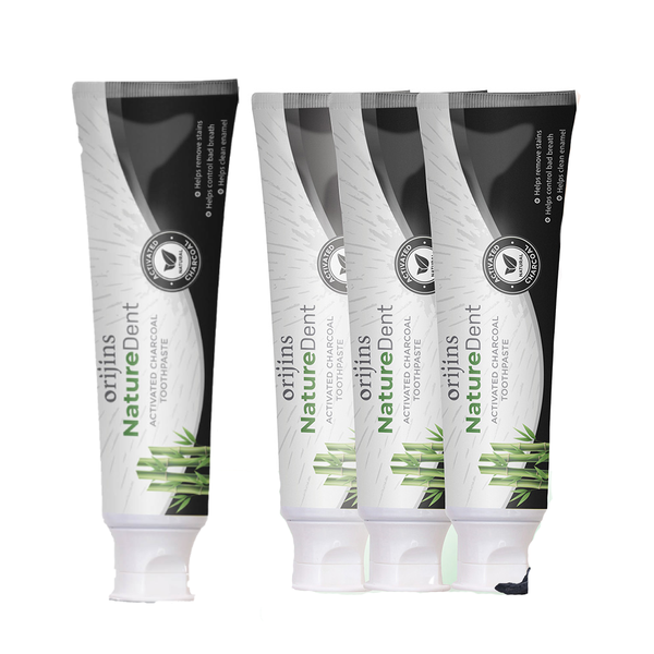 NatureDent Activated Charcoal Toothpaste - Whitening Stain Removal &amp; breath