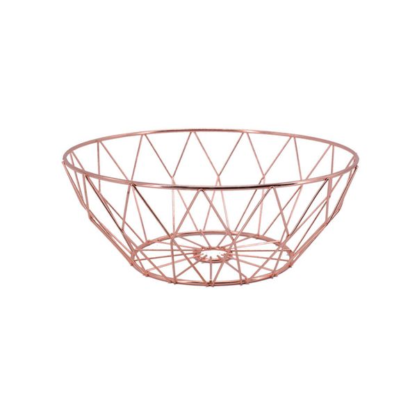 DH - Fruit Basket Creative Vegetable Mesh Metal Bowl Kitchen Storage