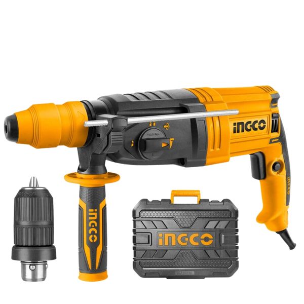 Ingco - Rotary Hammer SDS Plus 28 mm 950 Watt with Keyless Chuck