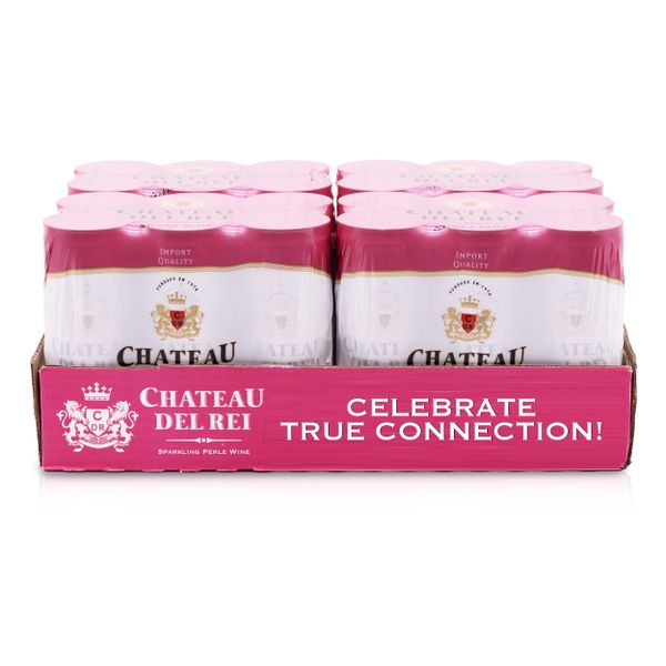 Chateau Del Rei Sweet Rosé Sparkling Wine - 24 x 250ml