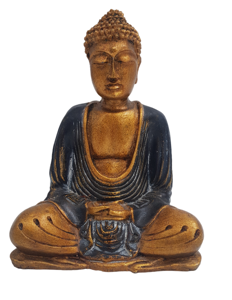 Resin Buddha - Meditation - Dark Blue - 15cm