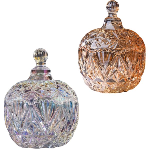 Home Decor Novelty Glass Food Container 2 Set