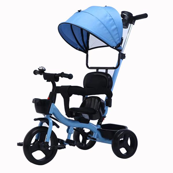 Baby/ Toddler All Stages Tricycle Stroller with Leather padded Seat