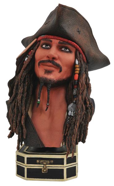 Legends In 3D Movie POTC Jack Sparrow 1/2 Scale Bust