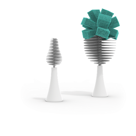 Nanobébé Flexy Brush Replacement Brush Heads Teal Image