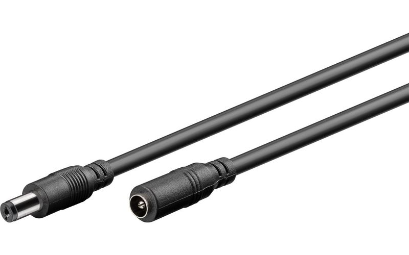 Goobay DC Extension Cable 5.5 x 2.1mm - Black