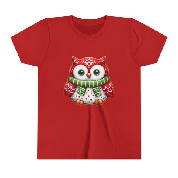 Owl Festive Kiddies T-shirt (Red)