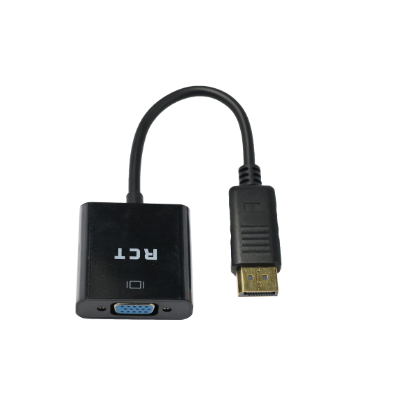 RCT Display Port to Vga Adaptor - Black