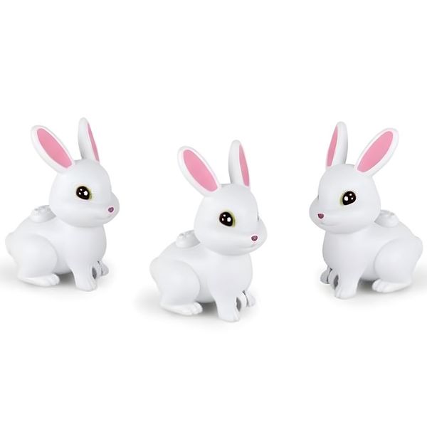 3 Piece Coasting Rabbit Toy: Fun Press-and-Go Action for Kids