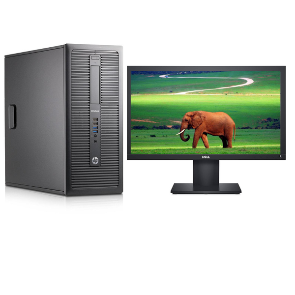 Certified Pre-Owned HP EliteDesk 800 G1 Tower Intel i5-(512GB SSD) Full Set