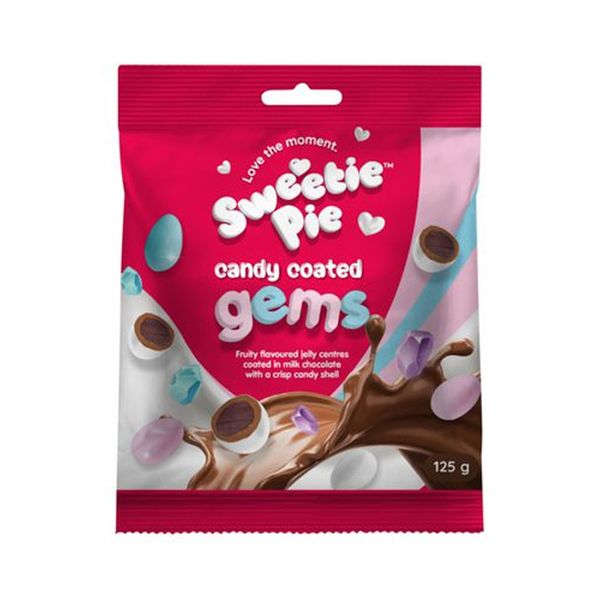 Beyers Weetie Pie C/Coated Choc Gems - 15 Pack x 125g