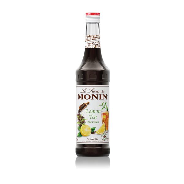 MONIN Premium Lemon Tea Syrup 1ltr - Crisp, Refreshing Lemon Tea Made Easy