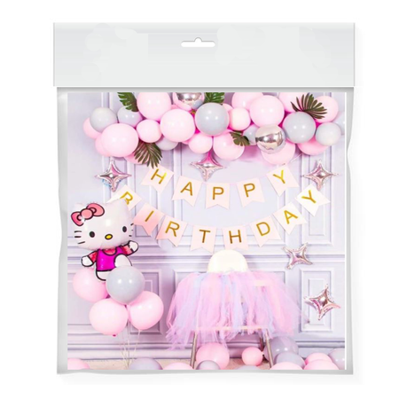 40 Pieces Hello Kitty Happy Birthday Mega Balloon Set | Buy Online in South  Africa 