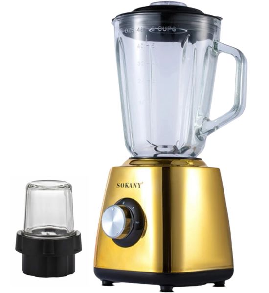 Sokany -1.5L Mulit Speed Elegant Design Blender &amp; Grinder Attachment