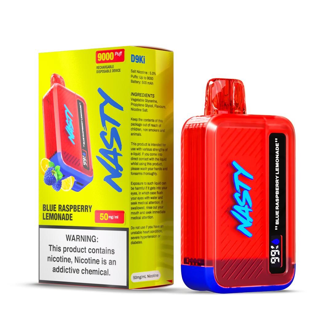 Nasty Bar Blue Raspberry Lemonade 9000 Puffs Disposable Vape Shop 