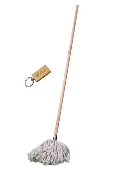 SMTE - Wet Mop with Wooden Handle - 365g - Complimentary SMTE Key Chain
