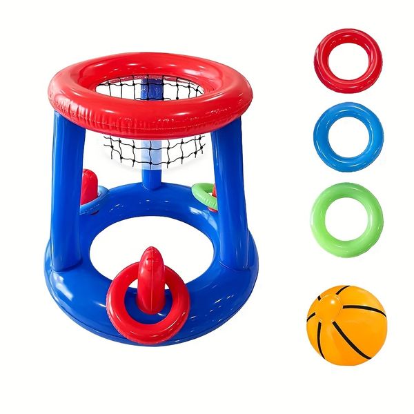 Adjustable Height Inflatable Basketball Hoop Set | Door-Mounted