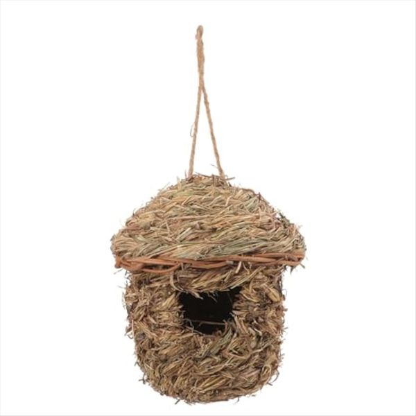Straw Bird Nest Bird Shelter Parrot Breeding Cave Natural Bird Nest House