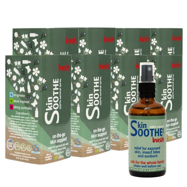 SkinSOOTHE bush (x8) - for exposed skin, sunburn, insect bites - 8x100ml