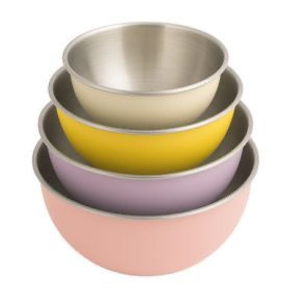 4-piece Mixing &amp; Measuring Salad Bowl Set Multi Color + Metal Mini Wallpaper