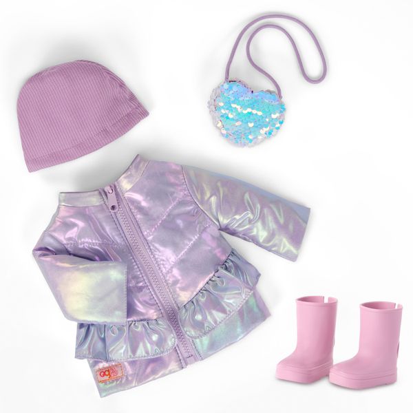 Our Generation 18-Inch Deluxe Winter Outfit with Heart-Shaped Purse