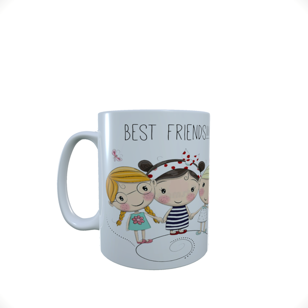 Best Friends 3 Girls - Coffee Mug