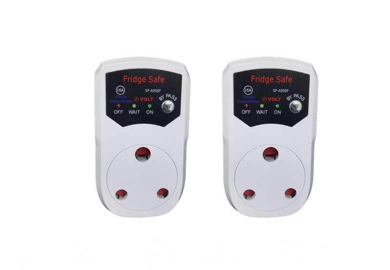 2 x Surge Protector Plug for Fridge - Defeat Loadshedding