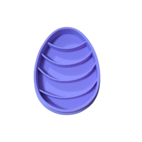 Hubbe Cookie Cutter - Easter Egg with Curved Lines