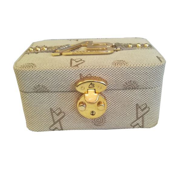 AB Collezioni Ladies Girls Delices Fabric Travel Box Case