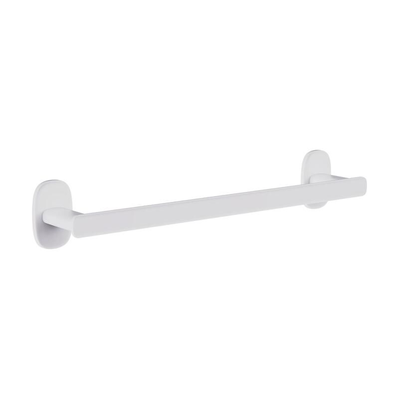 Sensea Remix Towel Rail Dual Fix White Satin 35cm