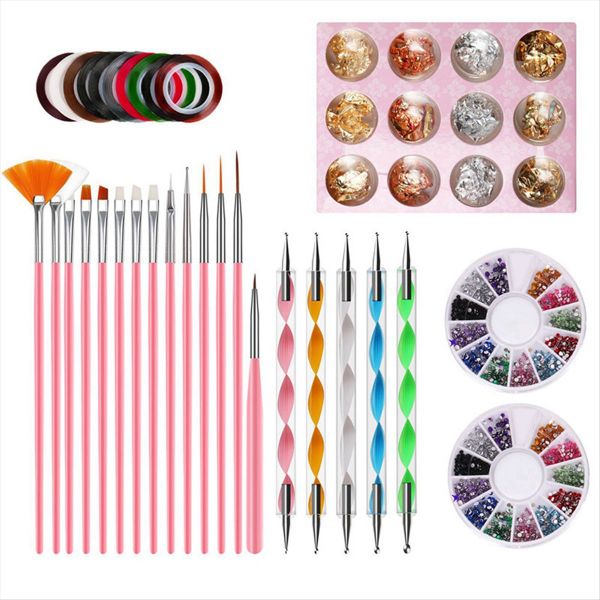 Nail Pen Stamp Nail Art Tool with Nail Painting Brushes