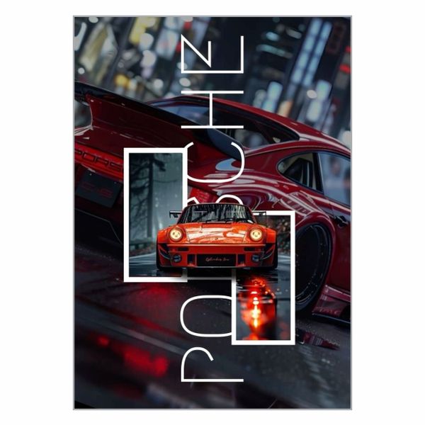 Porsche Race Car Poster - A1