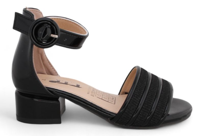 TTP Girls Block Heel Sandals with Ankle Strap HT001