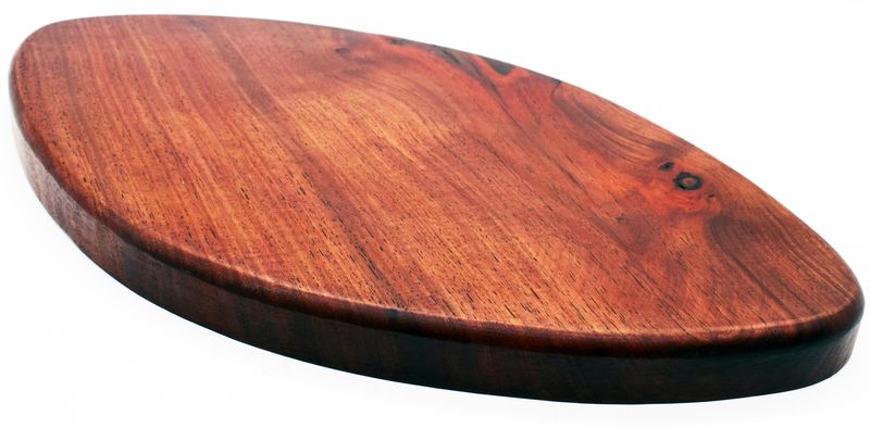 African Hand Crafted Wooden Keate Cheese and Cutting Board - Large